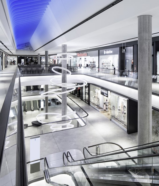 طراحی داخلی و معماری مجتمع تجاری مدرن آلمان shoppinhgmall