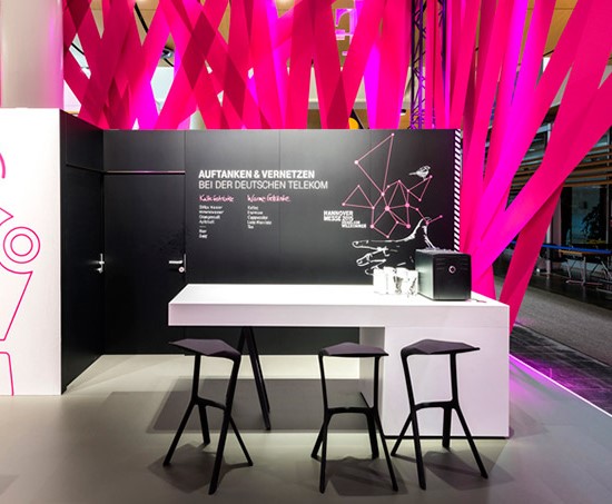 طراحی غرفه شرکت Deutsche Telekom در نمایشگاه Hannover Messe