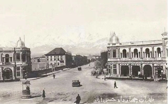 میدان حسن آباد تهران دهه 30 میدان حسن آباد تهران دهه 30